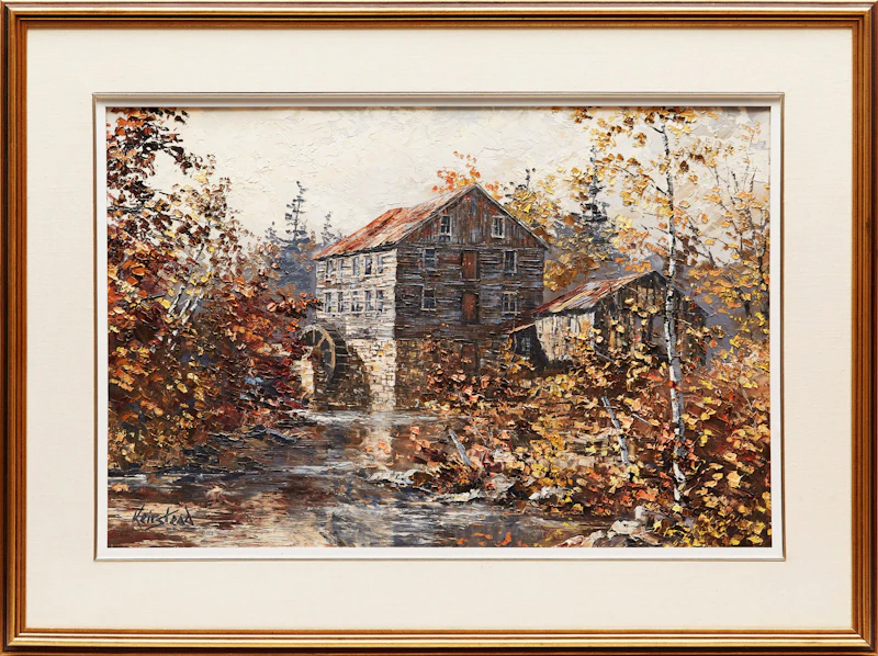 James Keirstead, Maple Creek Mill, oil on board, 1983 - view 2