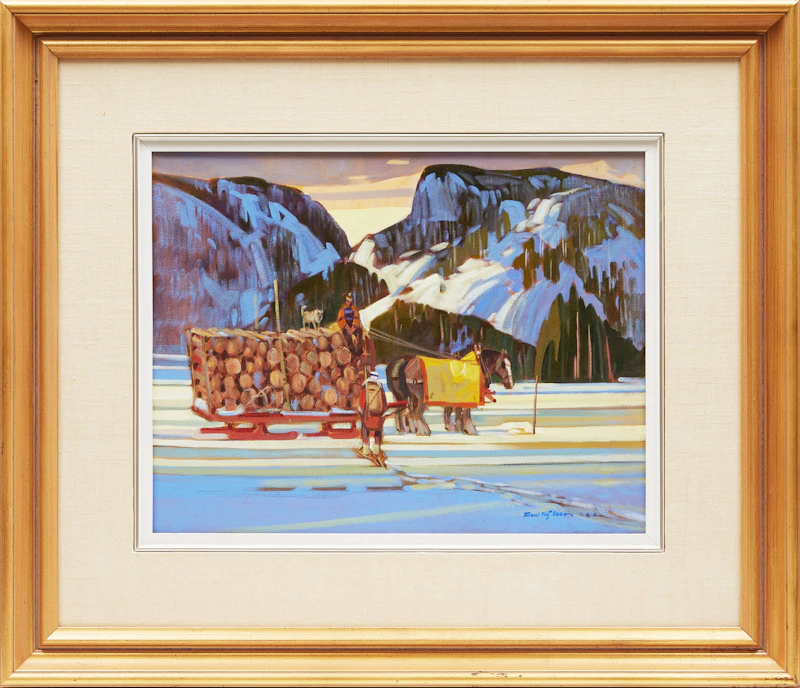 Paul Tex Lecor, Lac d’la Riviere, Wenthwort, oil on canvas - view 2