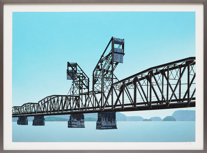 David Thauberger, Drawbridge, acrylic on board, 1998 - view 2
