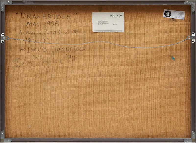 David Thauberger, Drawbridge, acrylic on board, 1998 - view 3