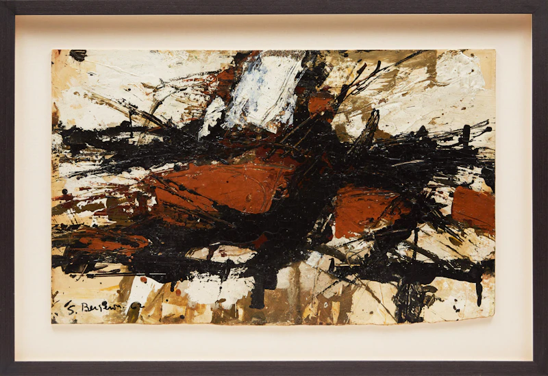 Suzanne Bergeron, Untitled (Abstraction), oil on board - view 2