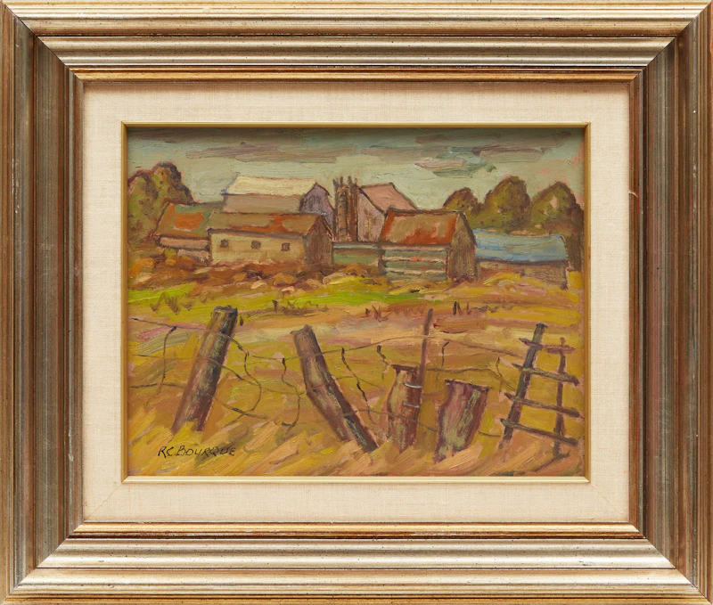 Raymond Bourque, Hammond, Ontario, oil on board - view 2
