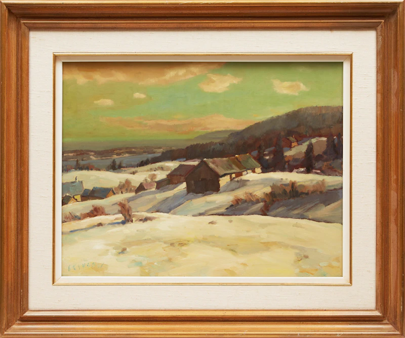 Helmut Gransow, Les Eboulements, oil on board, 1984 - view 2