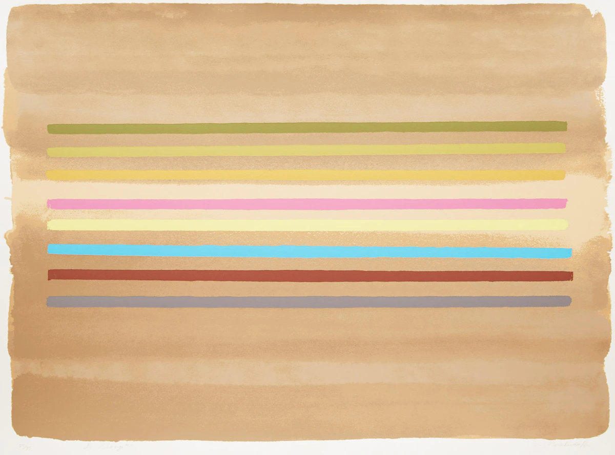 William Perehudoff, La Plonge #11, colour lithograph