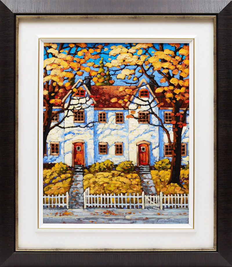 Rod Charlesworth, Row House Shadows, Halifax, oil on canvas - view 2