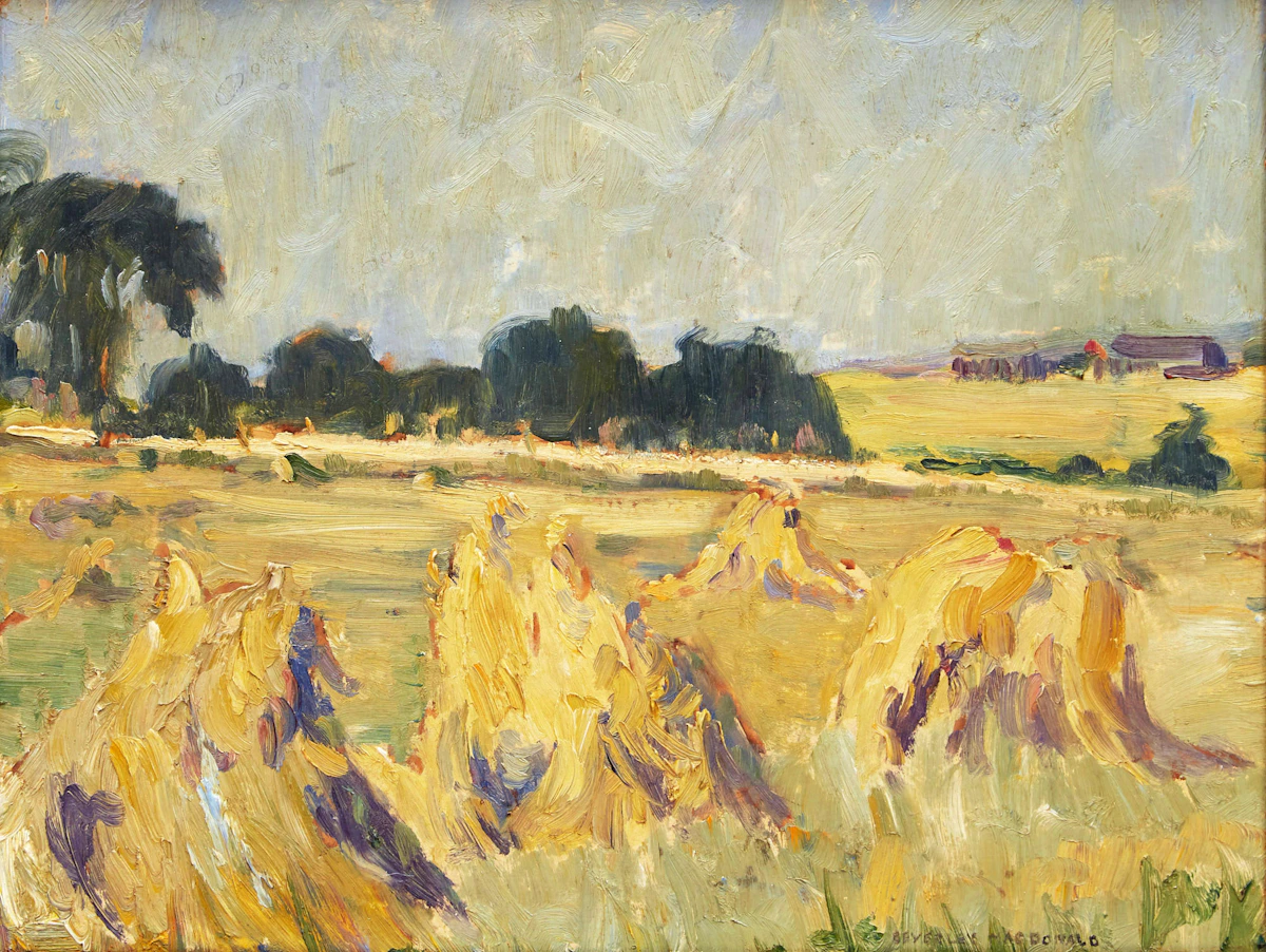 Beverley MacDonald, North East of Toronto, oil on board