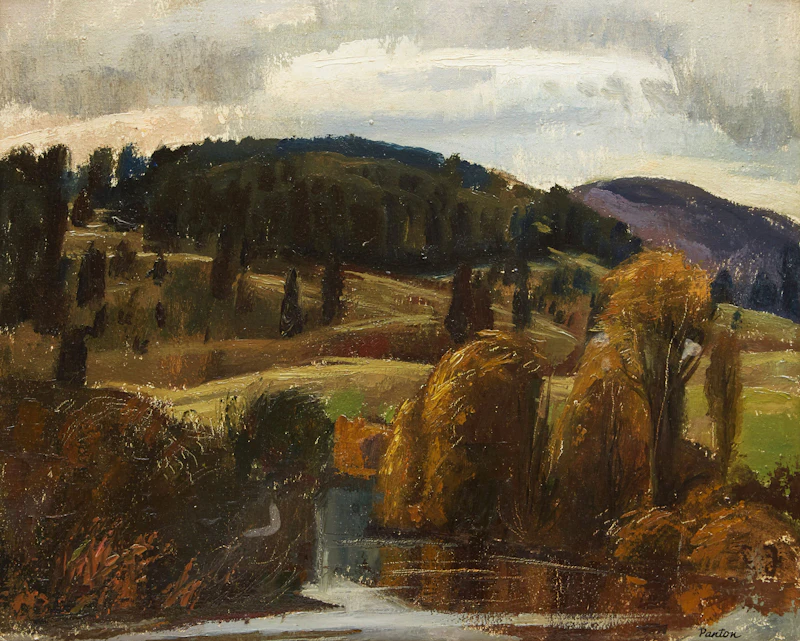 Lawrence Arthur Colley Panton, October Evening in the Gatineau Hills, oil on board - view 1