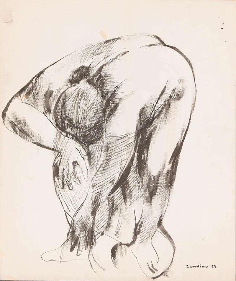 Girl Playing Flute; Bathing by Gentile Tondino