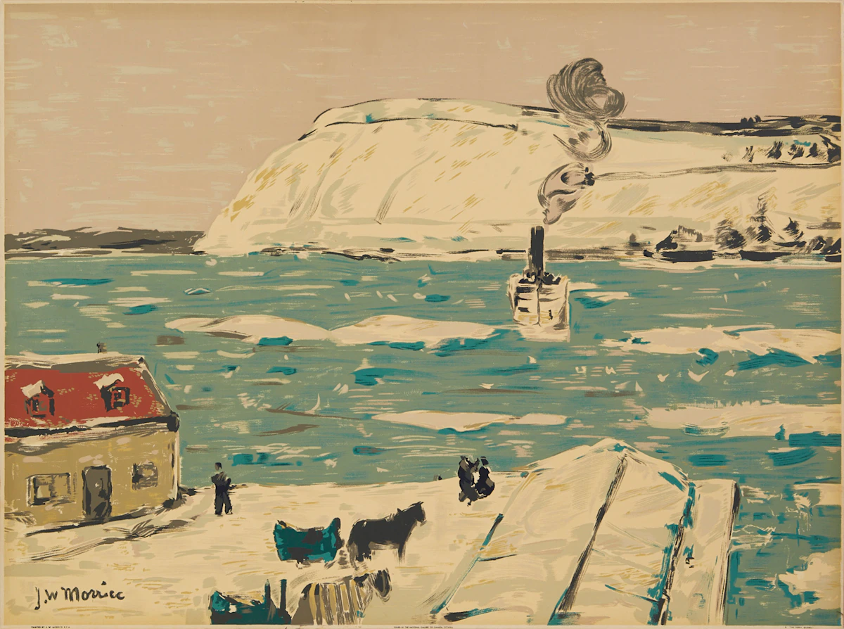 James Wilson Morrice, The Ferry, Quebec, Sampson Matthews silkscreen
