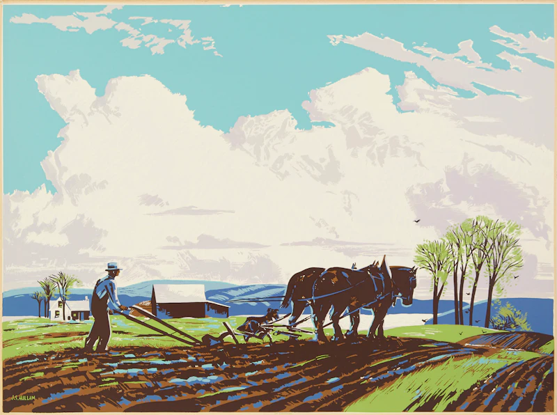 The Ploughman by Joseph Sidney Hallam