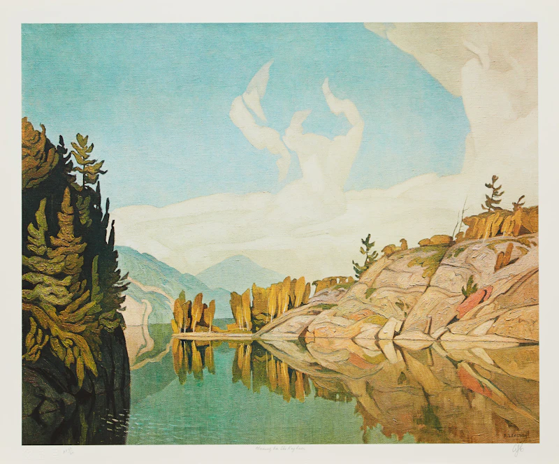 Alfred Joseph Casson, Morning on the Key River; Late Flurry; Approaching Thunderstorm, three colour serigraphs - view 2