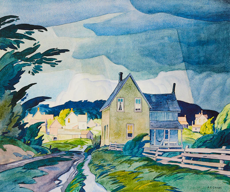 Alfred Joseph Casson, Morning on the Key River; Late Flurry; Approaching Thunderstorm, three colour serigraphs - view 5