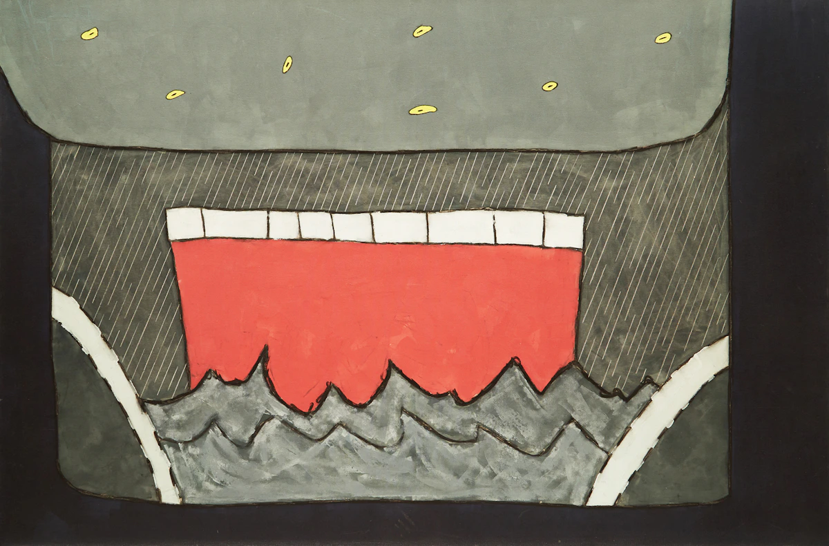 Tony Calzetta, Never St. Ives, acrylic on canvas, 1982