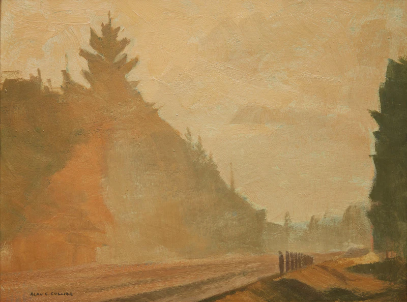 Alan Caswell Collier, Misty October Morn, oil on board - view 2