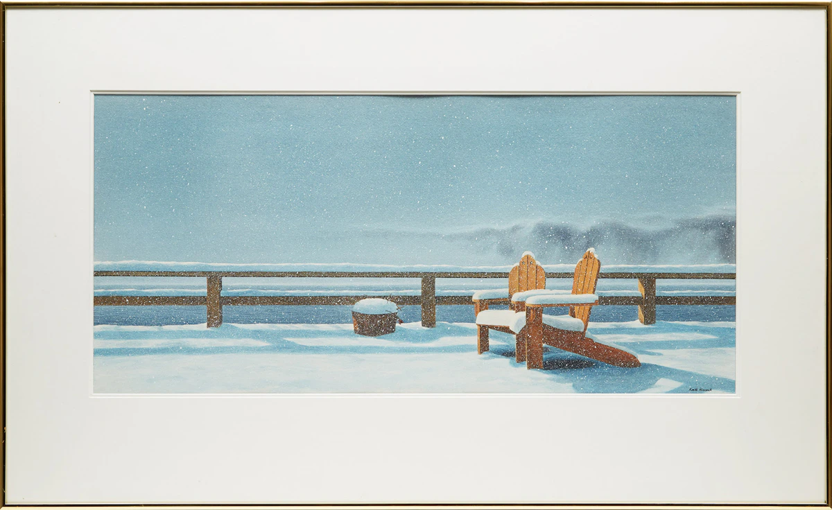 Keith Hiscock, In the Quiet of the Winter, watercolour