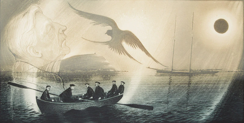 David Lloyd Blackwood, Sam Kelloway Dreams, colour etching and aquatint, 1983 - view 2