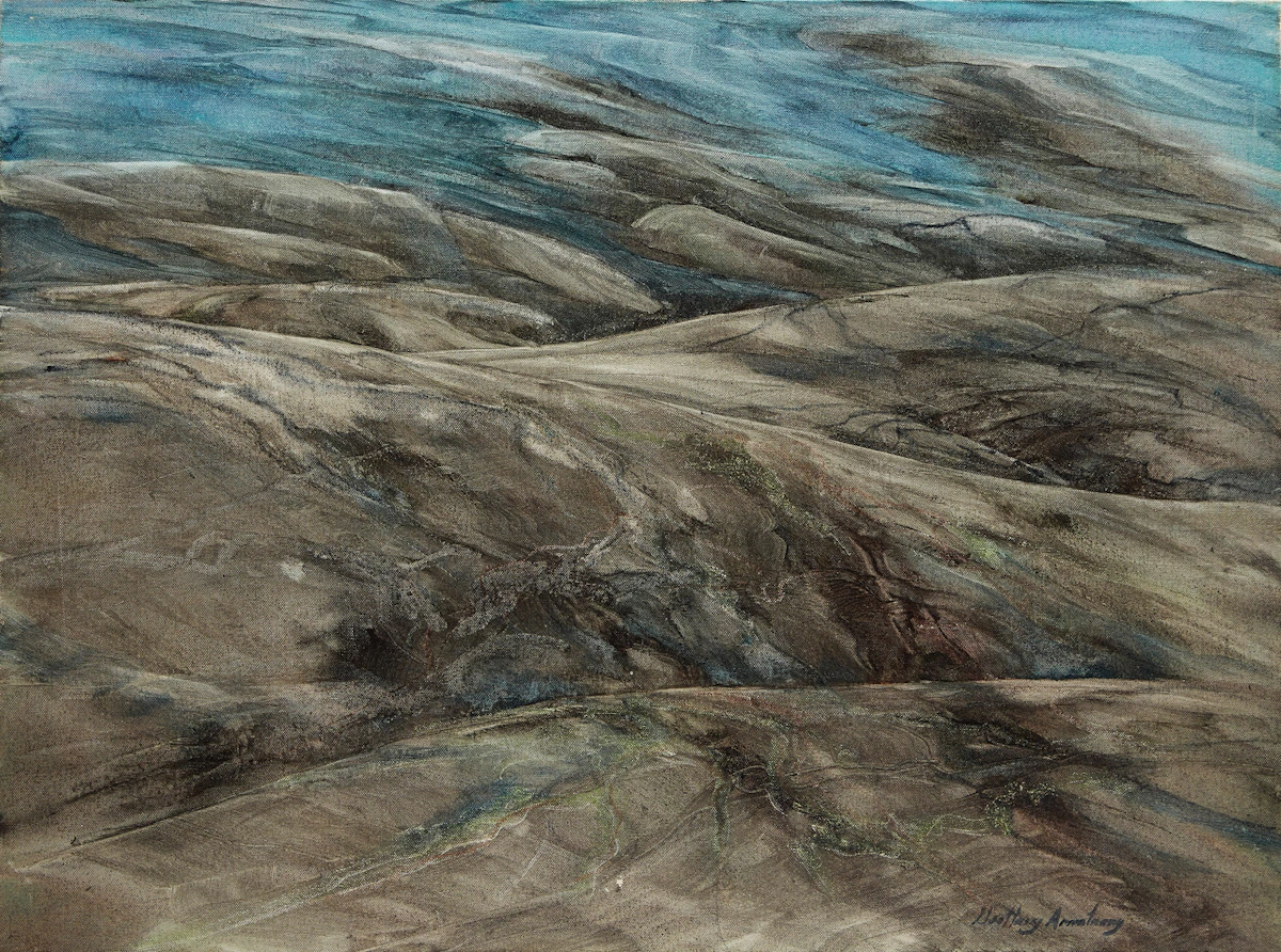 Geoffrey David Armstrong, Shoreline Landscape, acrylic on canvas