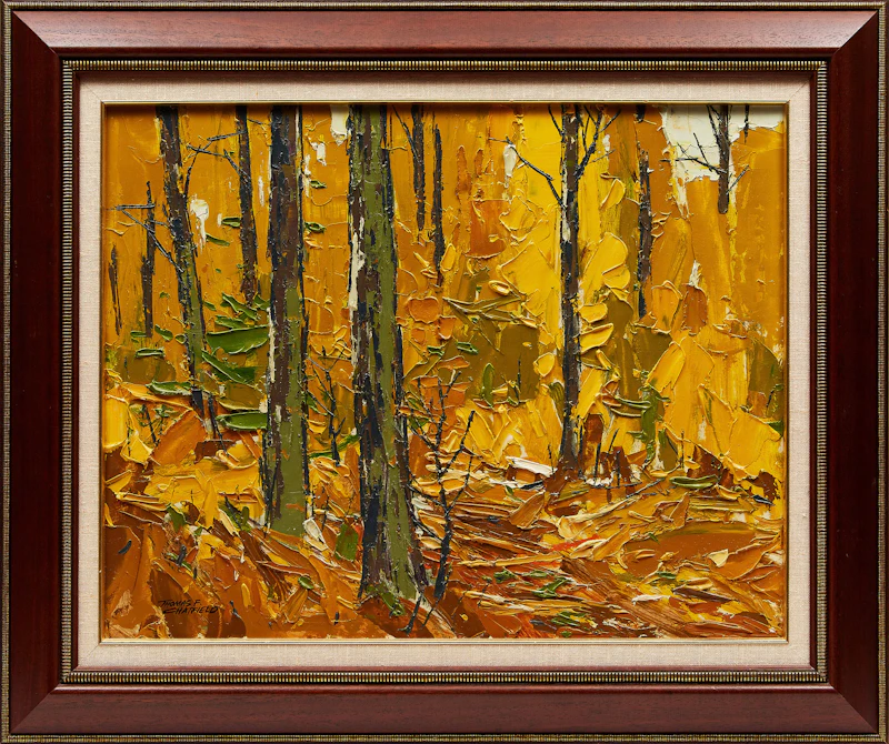 Thomas Frederick Haig Chatfield, Autumn in the Forest, oil on panel - view 2