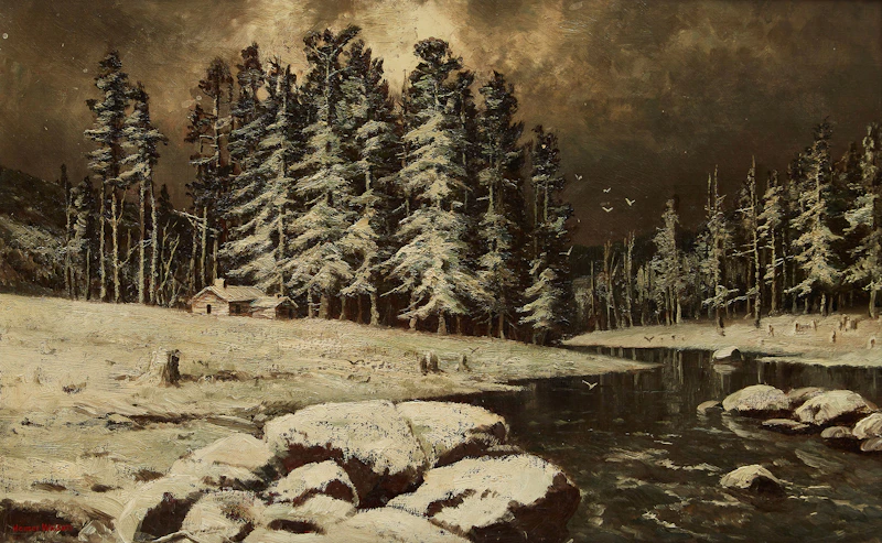 Winter on the Grand/Doon River by Homer Ransford Watson