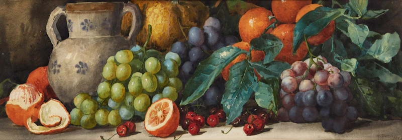 Fruit; sold together with Amy C. Reeve-Fowkes, Pholox in Dragon Vase by Arthur Dudley