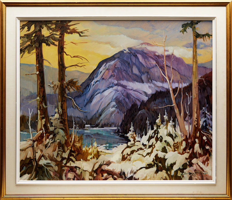 Jacques Poirier, Fin d’apres midi dans la parc de la Gaspesie , oil on canvas - view 2