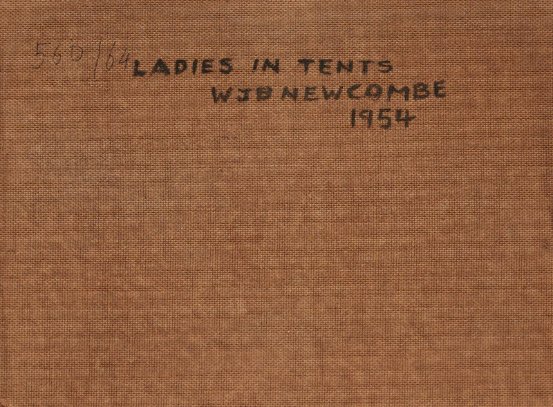 William John Bertram Newcombe, Ladies in Tents, oil on board, 1954 - view 2