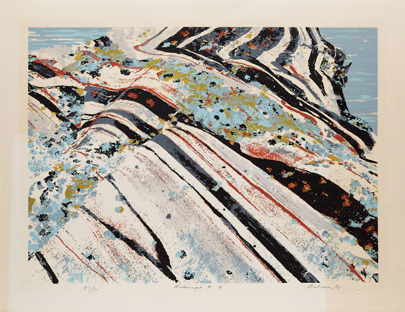 Edward John Bartram, Rockscape #8, colour screenprint, 1976 - view 2