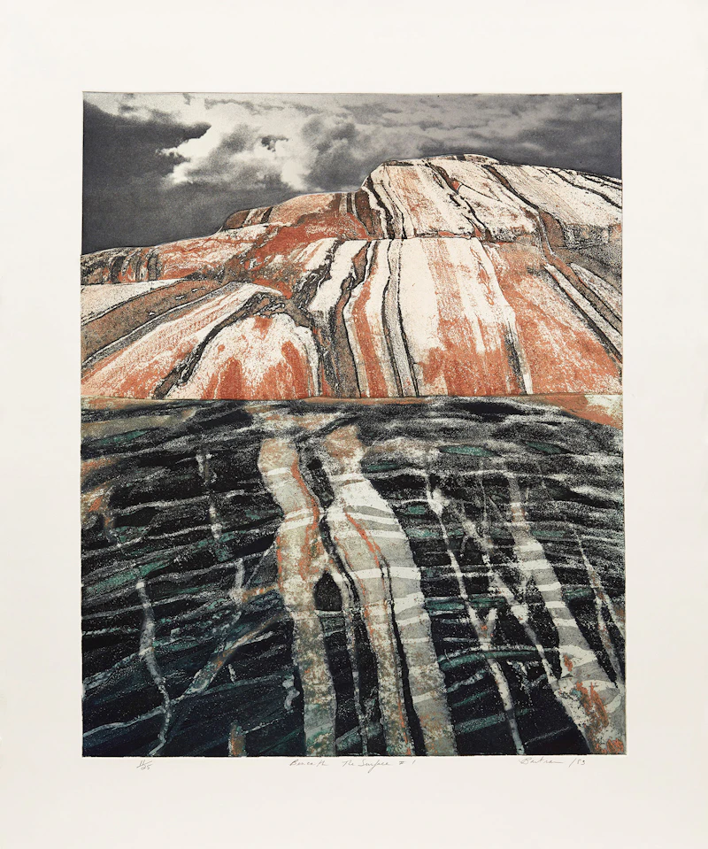 Edward John Bartram, Beneath the Surface #1, colour etching, 1983 - view 2