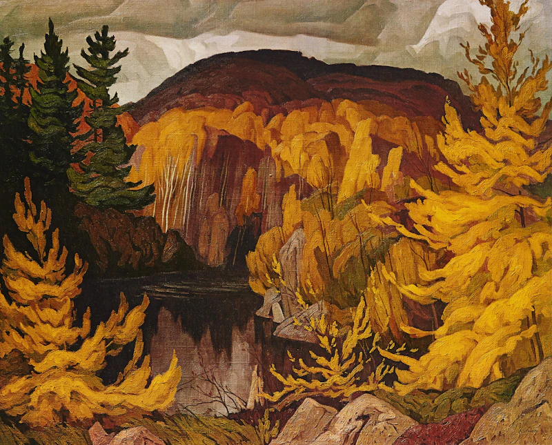 Alfred Joseph Casson, Autumn On the York River; Sunday Morning; Mill House