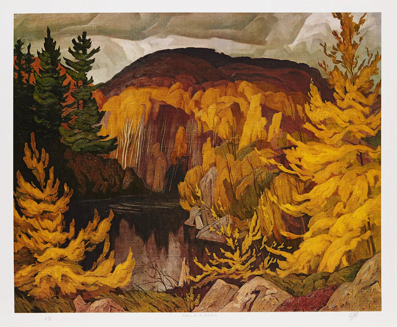 Alfred Joseph Casson, Autumn On the York River; Sunday Morning; Mill House, three colour serigraphs - view 2