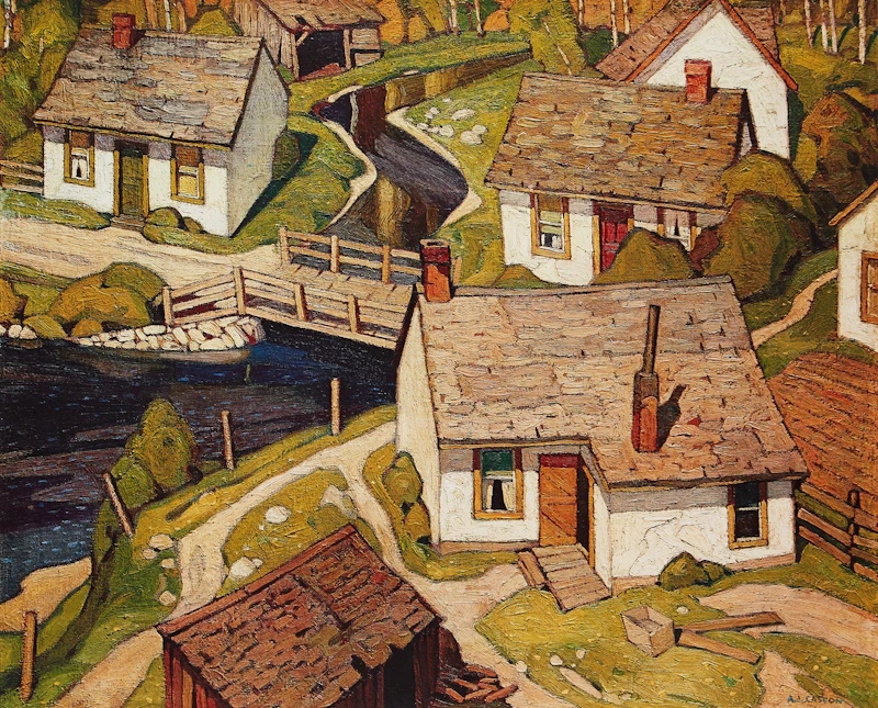 Alfred Joseph Casson, Autumn On the York River; Sunday Morning; Mill House, three colour serigraphs - view 7