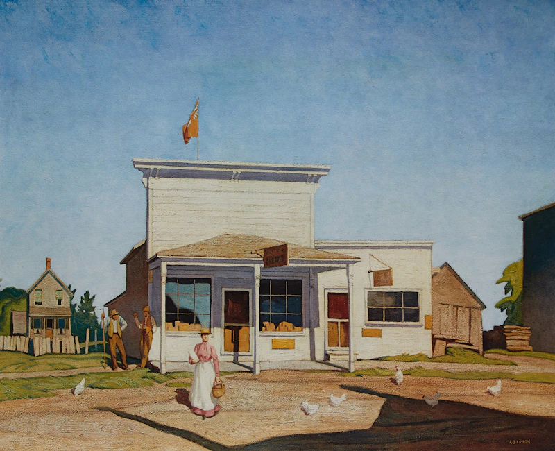 Alfred Joseph Casson, The Village Store; Autumn Decorations; Valley Farm