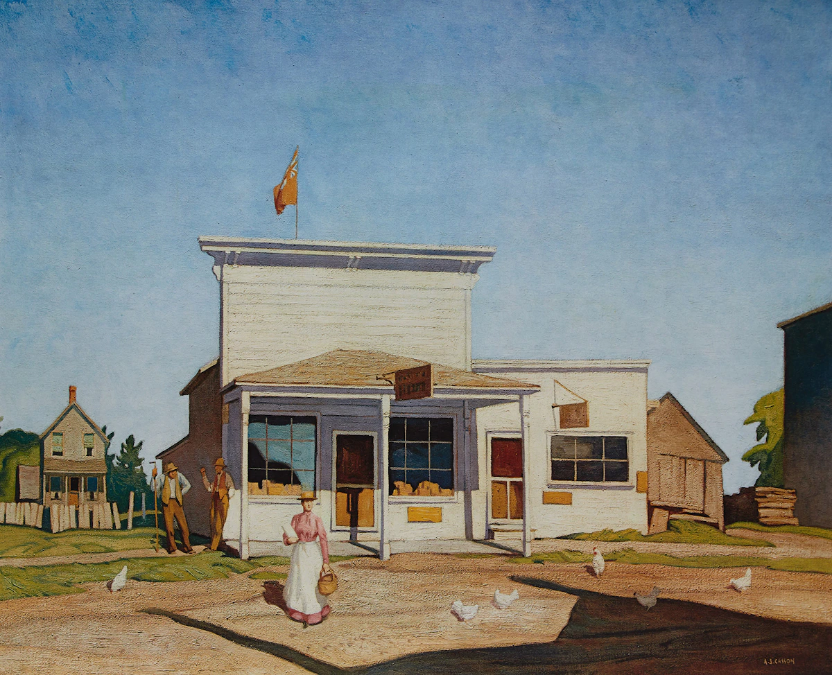 Alfred Joseph Casson, The Village Store; Autumn Decorations; Valley Farm, three colour serigraphs