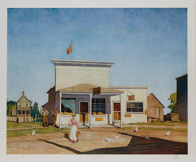 Alfred Joseph Casson, The Village Store; Autumn Decorations; Valley Farm, three colour serigraphs - view 2