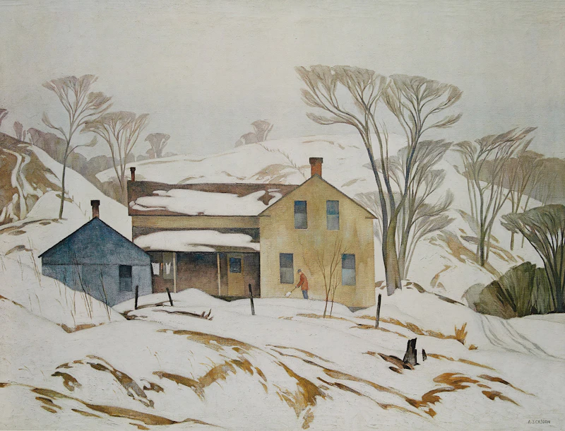 Alfred Joseph Casson, The Village Store; Autumn Decorations; Valley Farm, three colour serigraphs - view 7