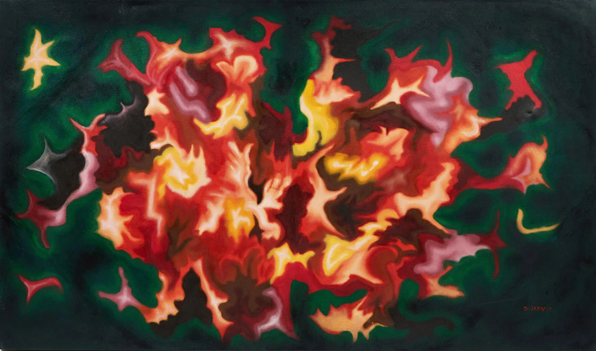 Donald Jarvis, Fire and Brimstone, oil on canvas
