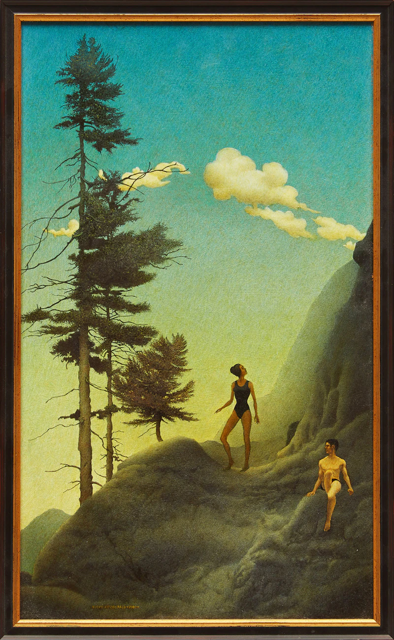 Lloyd Fitzgerald, Enchanted Place, acrylic on board, 1981 - view 2