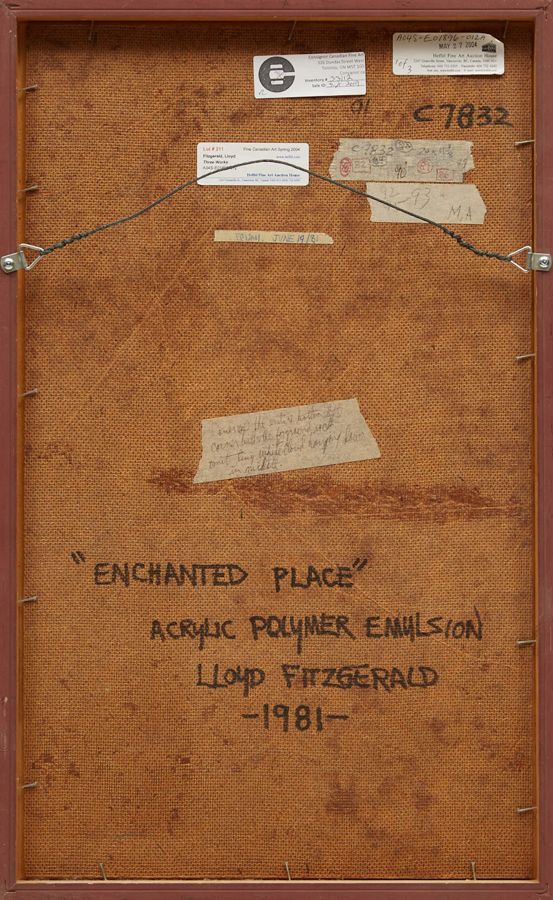 Lloyd Fitzgerald, Enchanted Place, acrylic on board, 1981 - view 3