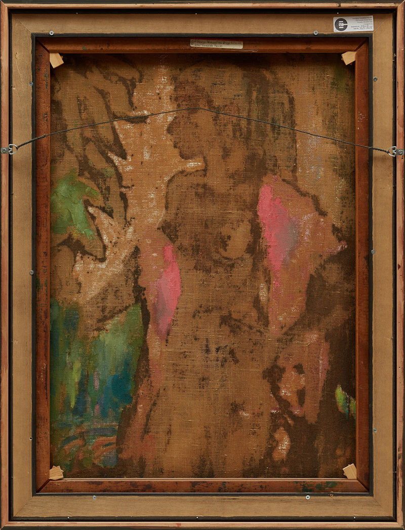 Jean Townsend-Field, Standing Nude in Pink, oil on canvas, 1959 - view 3