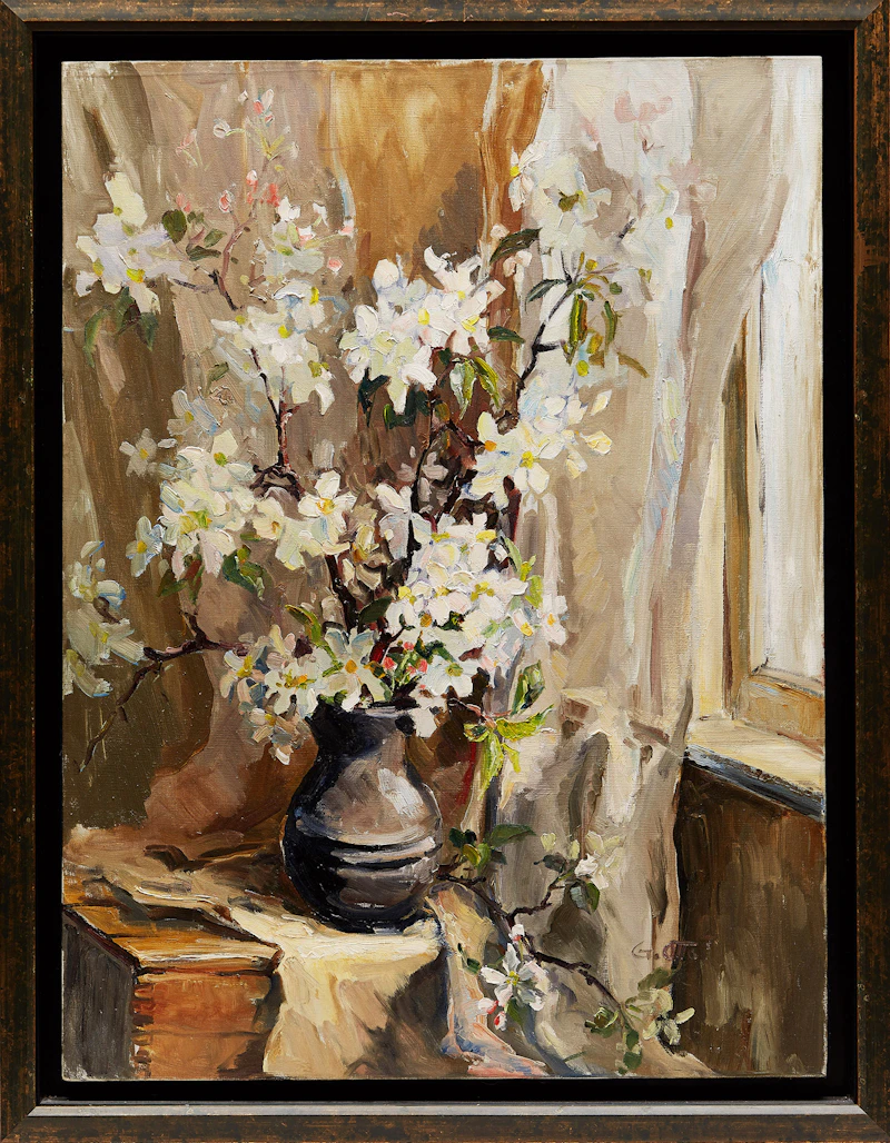Guttorn Otto, Floral Still Life, acrylic on canvas - view 2