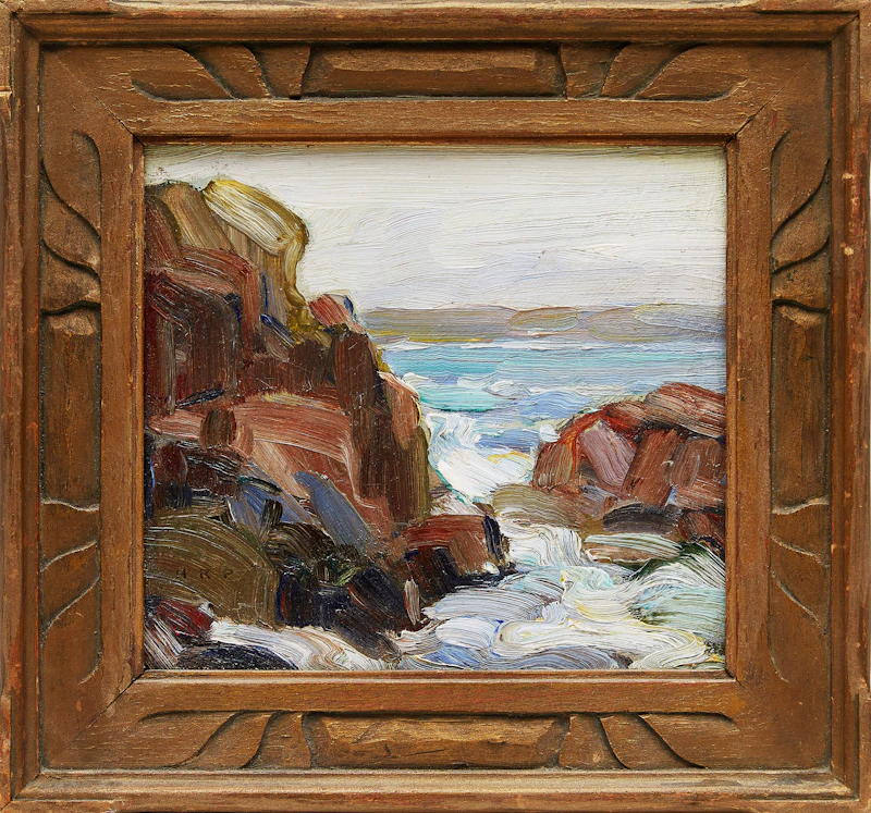 Hal Ross Perrigard, By The Sea, oil on board - view 2