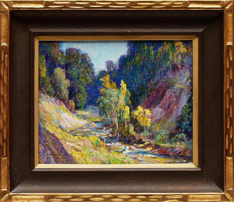 Thomas Wilberforce Mitchell, A Caledon Trout Stream, oil on canvas, 1931 - view 2
