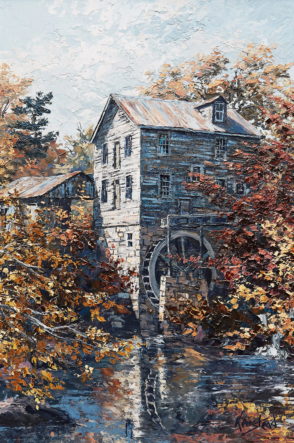 James Keirstead, Wiley’s Caledon Mill, oil on board, 1988
