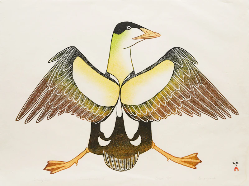 Courting Bird by Kananginak Pootoogook