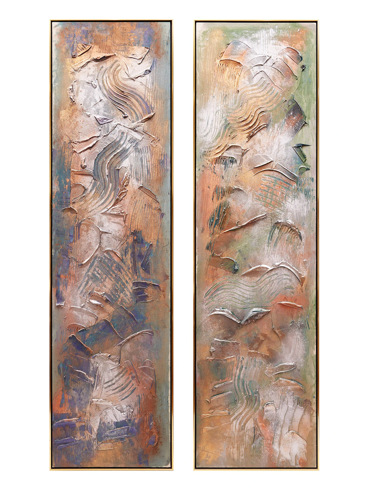 Gail Ashby, Duet I; Duet II, two acrylics on canvas, 1993