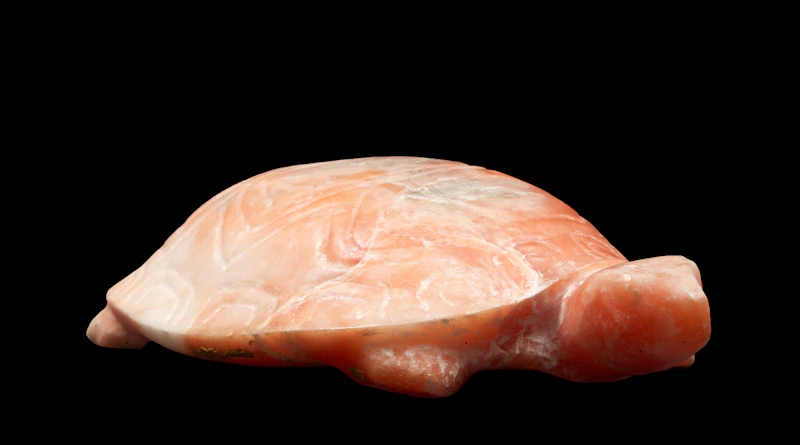 Elford Bradley Cox, Turtle, rose alabaster sculpture - view 3