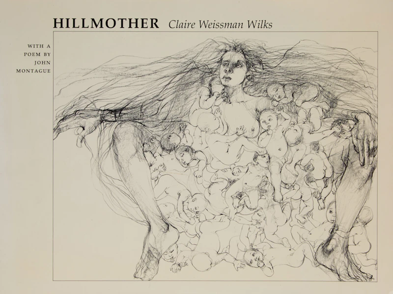Claire Weissman Wilks, Mother Cradling Child, graphite drawing - view 4