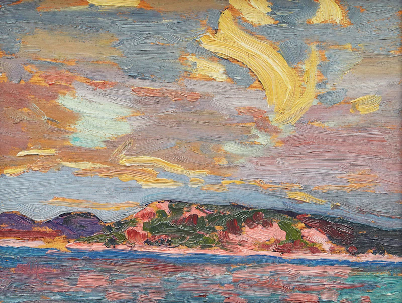 The Lake, Bright Day, 1916 (Homage to Tom Thomson) by Robert Francis Michael McInnis