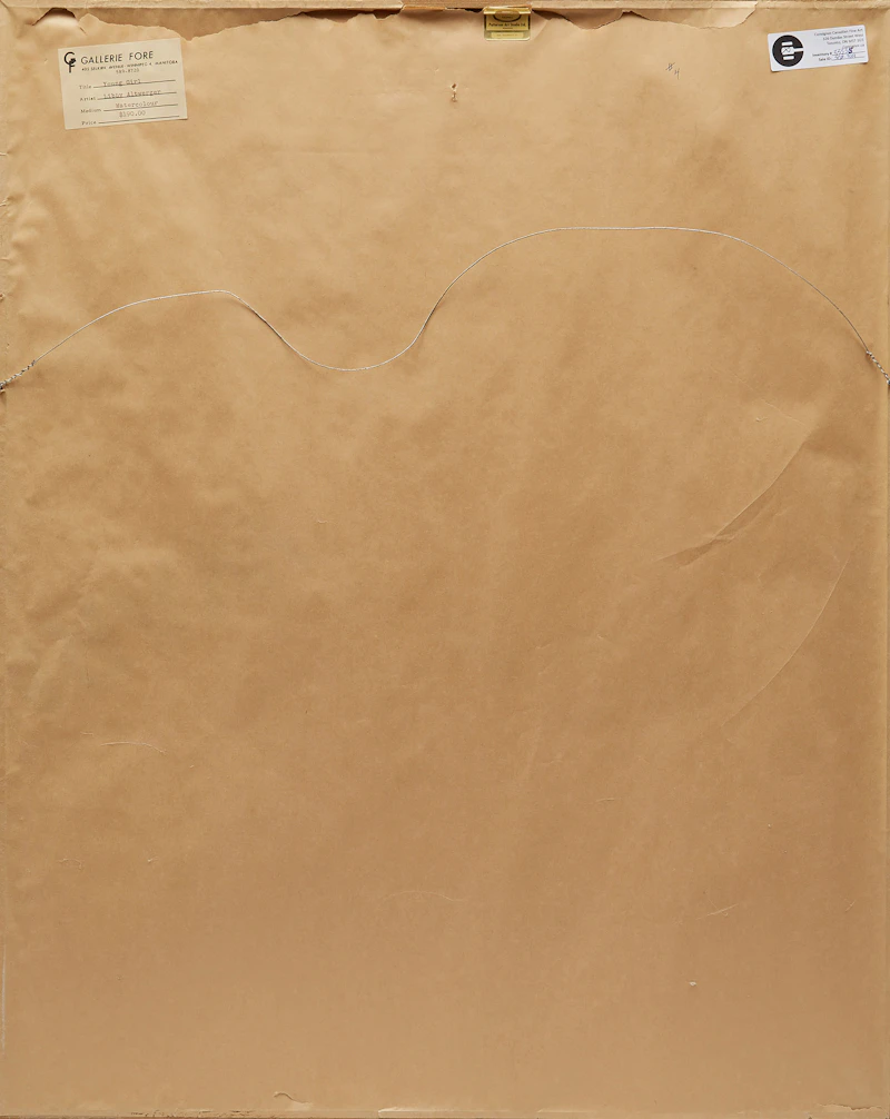 Libby Altwerger, Young Girl, watercolour, 1969 - view 3