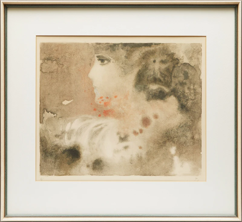 Héctor Poleo, Profile of a Woman, lithograph - view 2